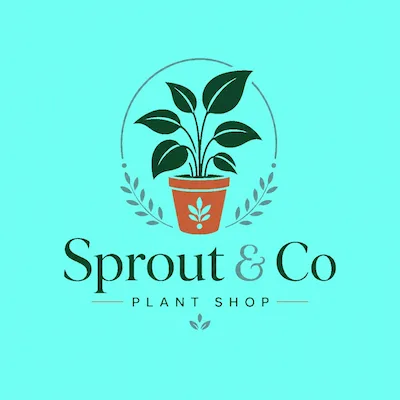 Transparent logo on blue background